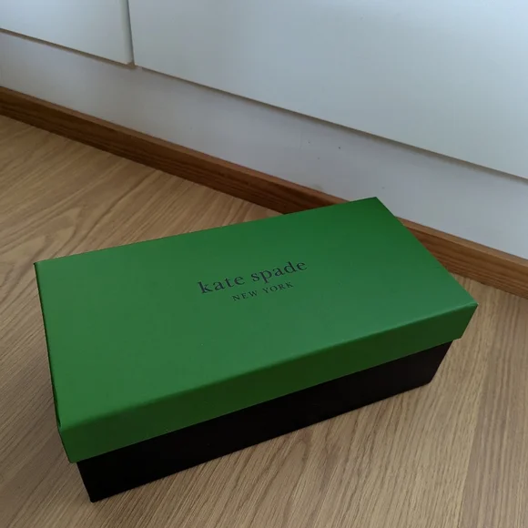 Kate Spade Dark Navy Blue Perforated Slingback Flats - Picture 6 of 6